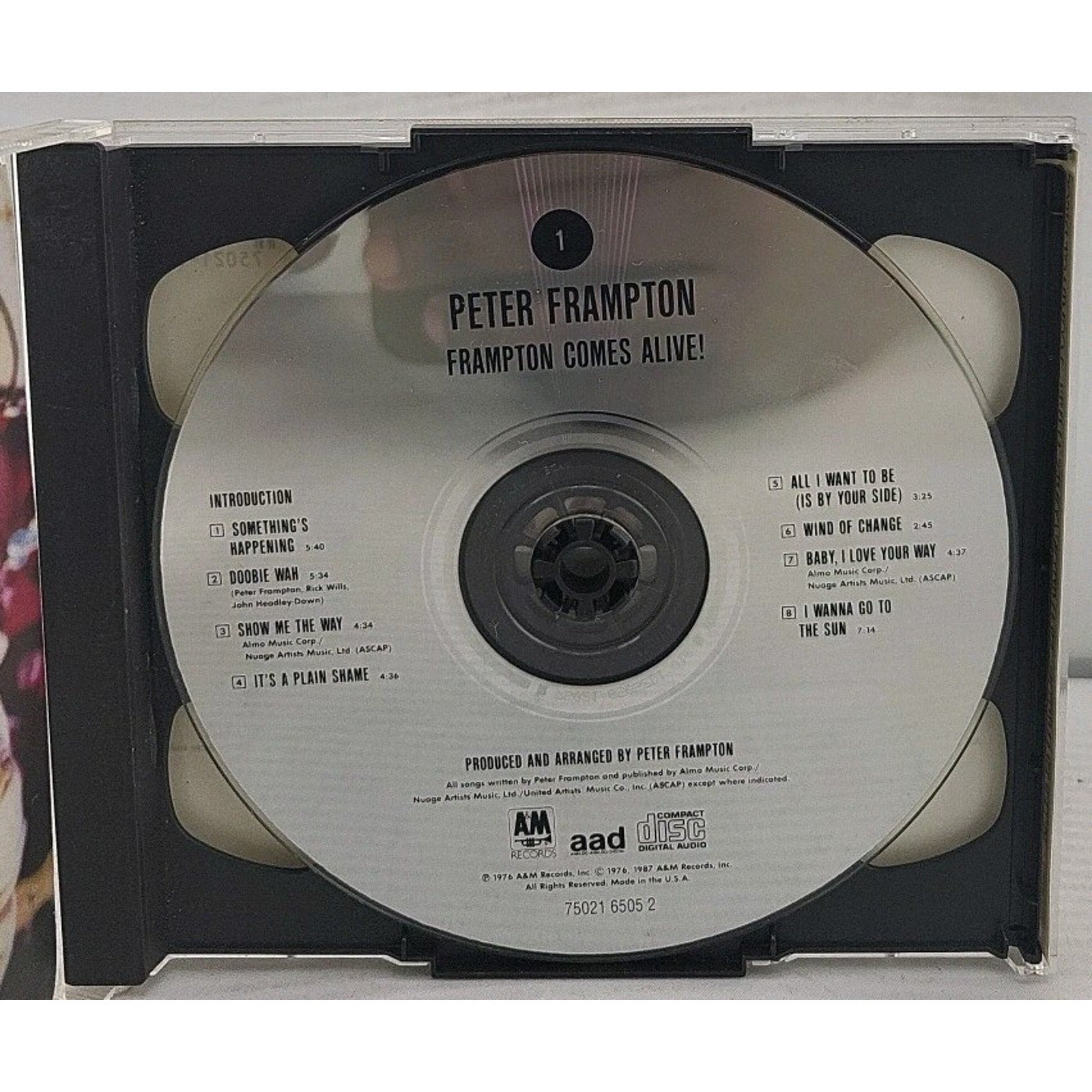 Frampton Comes Alive! by Peter Frampton (CD, Oct-1987, 2 Discs, Pop-u.s.)