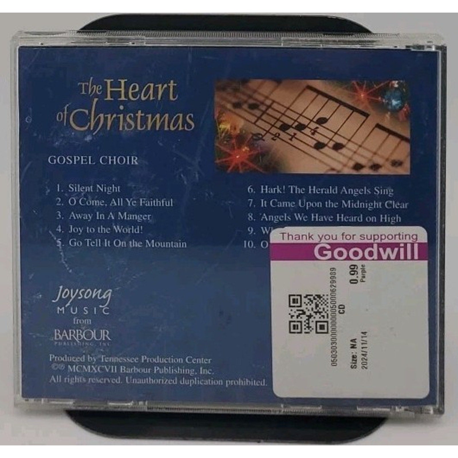The Heart of Christmas Gospel Choir Christmas Music CD