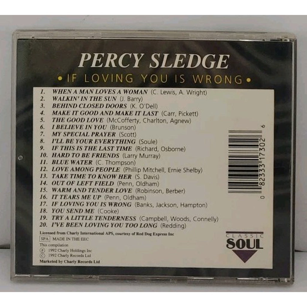 If Loving You is Wrong by Percy Sledge (CD, Oct-1999, Charly Records (UK))