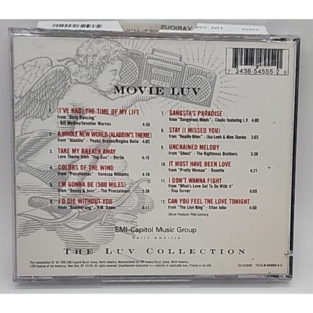 Luv Collection: Movie Luv by Various Artists (CD, Nov-1996, EMI Music...