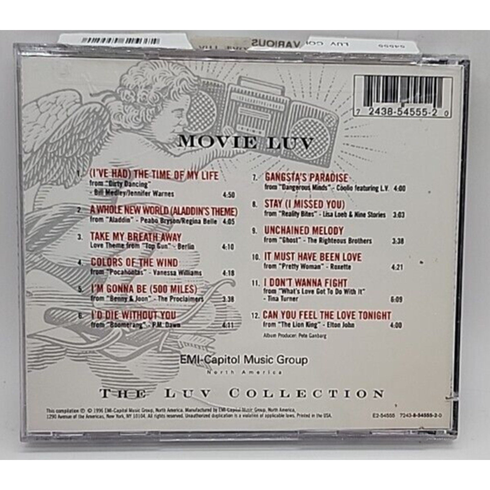 Luv Collection: Movie Luv by Various Artists (CD, Nov-1996, EMI Music...
