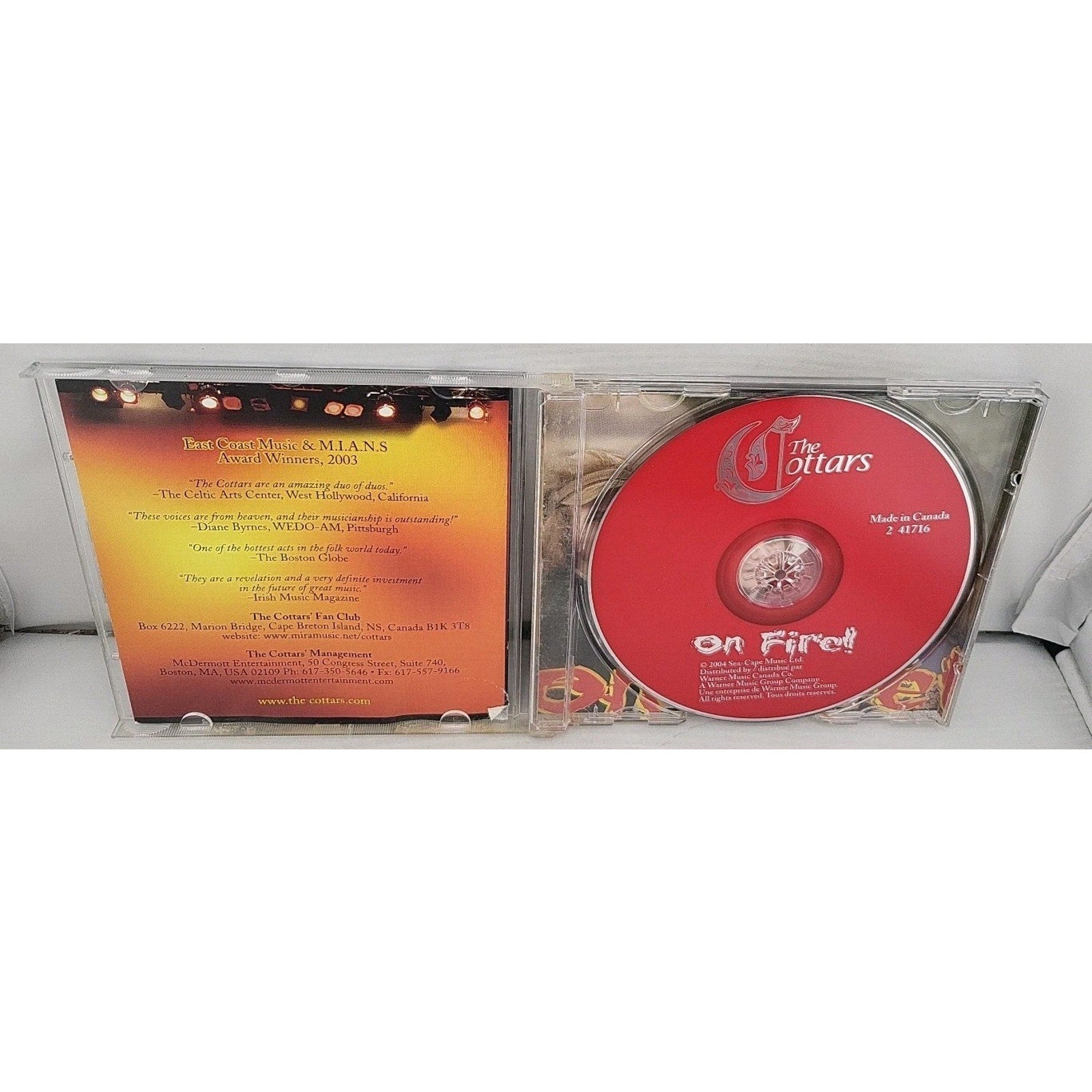 On Fire! by The Cottars CD