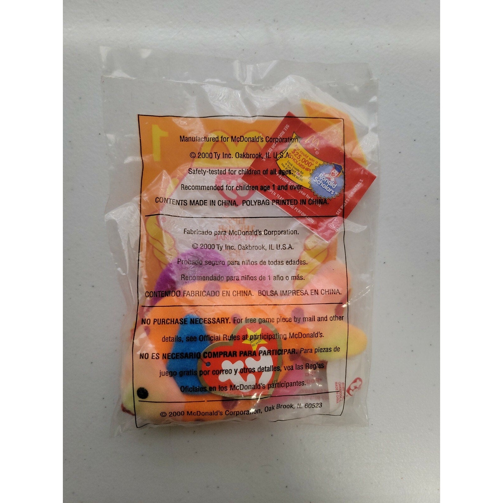 Beanie Babies 4254 Lips The Fish Toy