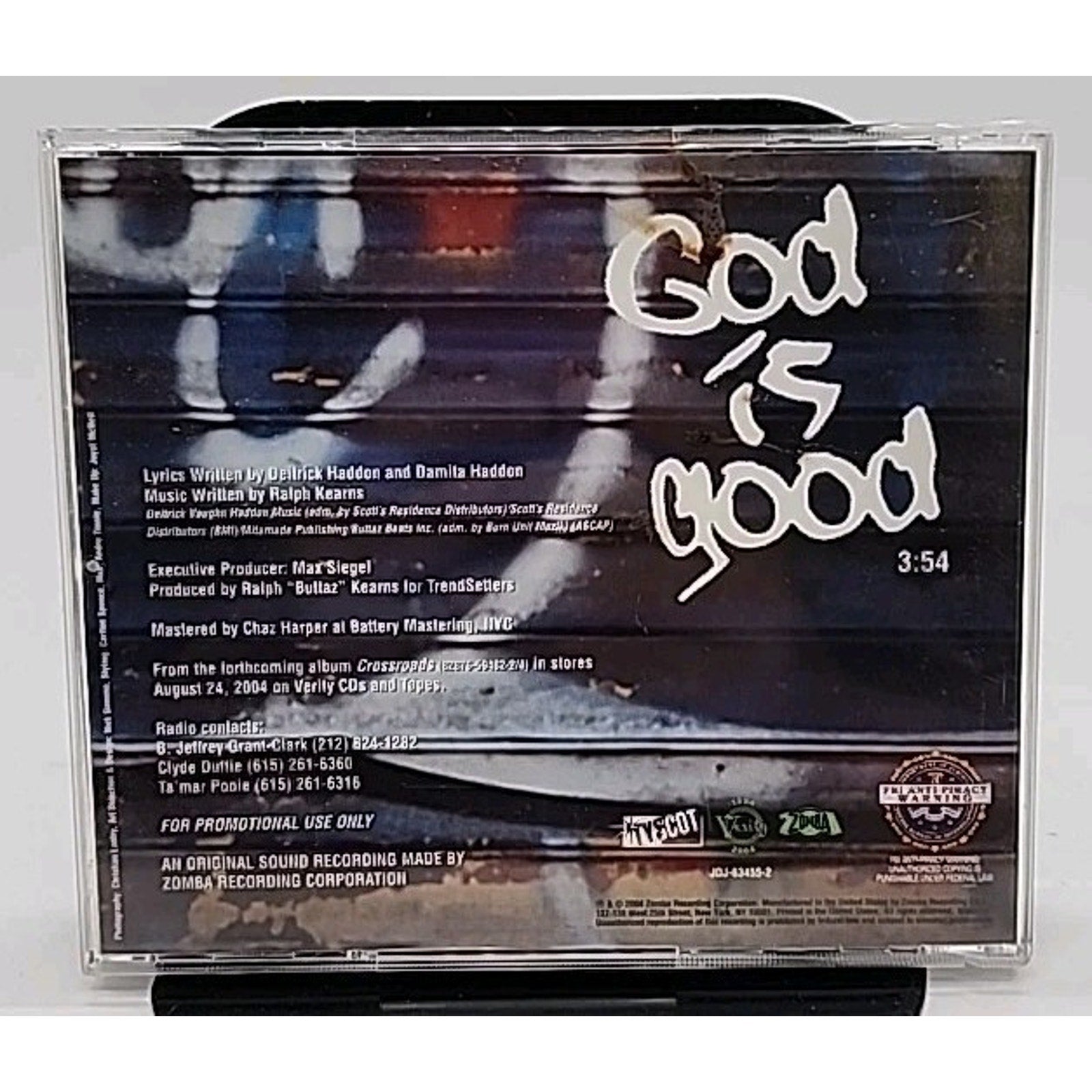 Deitrick Haddon - God Is Good (CD, Single, Promo)