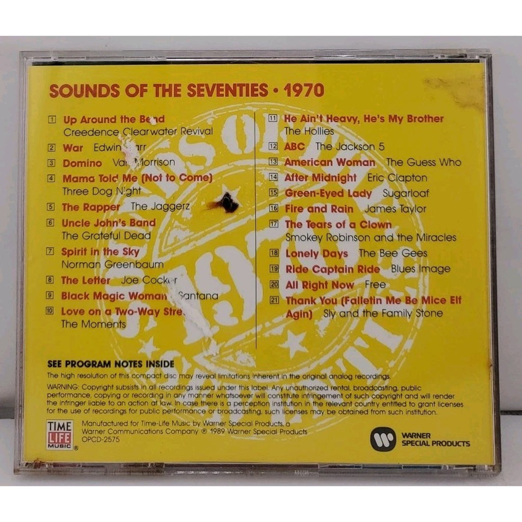 Sounds Of The Seventies 1970 CD