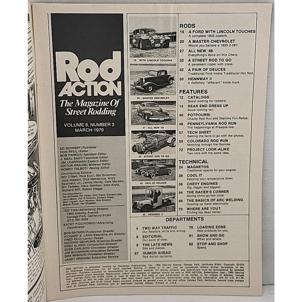 Rod Action Magazine - March 1979 - Vol. 8 No. 3