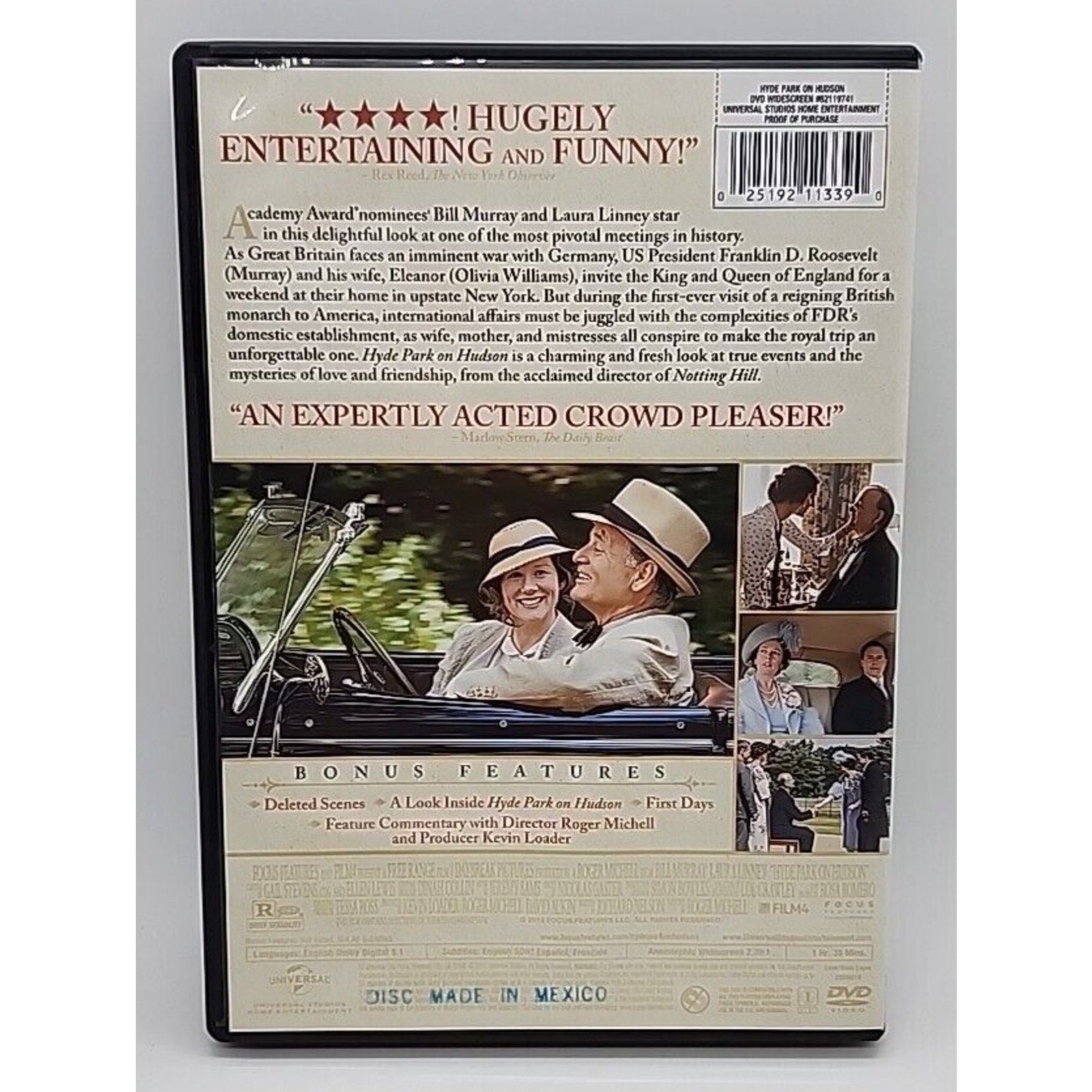 Hyde Park on Hudson (DVD, 2012)