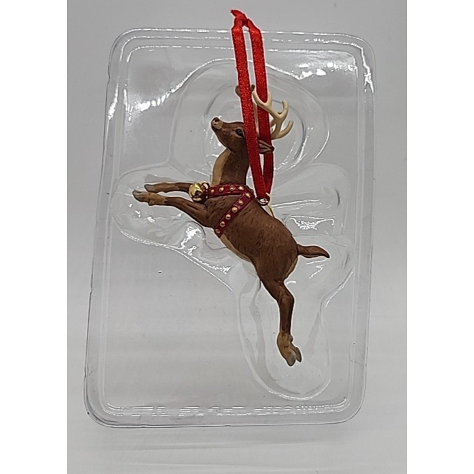 2001 Hallmark Keepsake Ornament QRP4492 Tiny Reindeer in Orig Book Box #19792