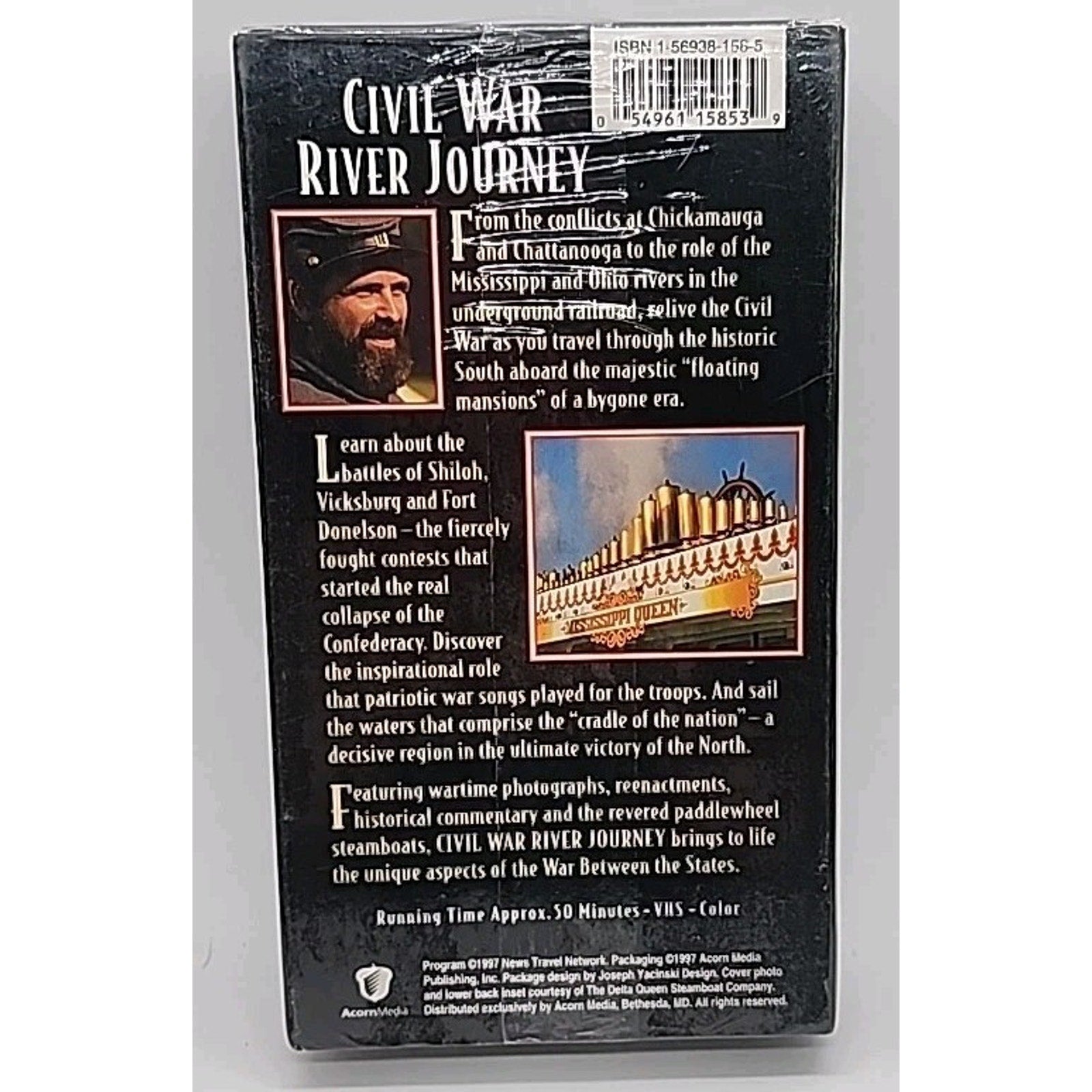 Civil War River Journey (VHS, 1997) *Brand New*