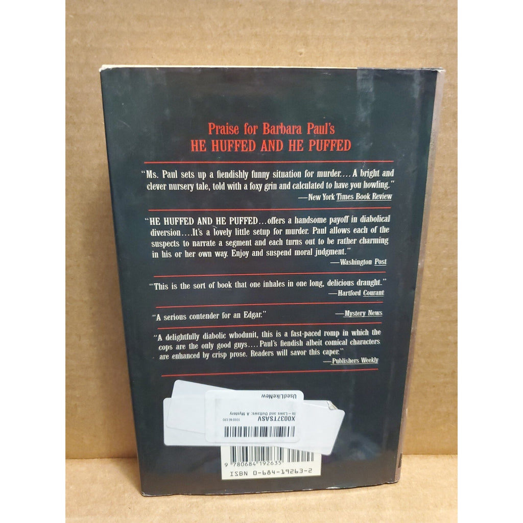 In-Laws and Outlaws by Barbara Paul (1990, Hardcover)