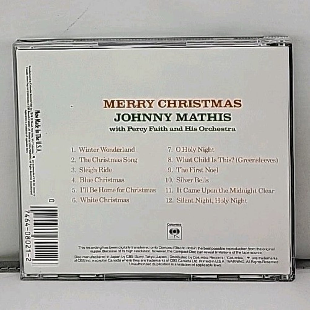 Merry Christmas by Johnny Mathis (CD, 1990)