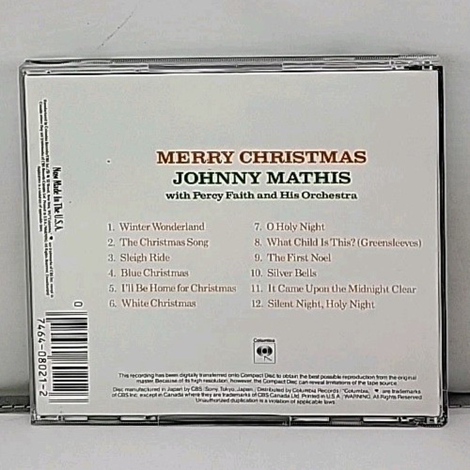 Merry Christmas by Johnny Mathis (CD, 1990)