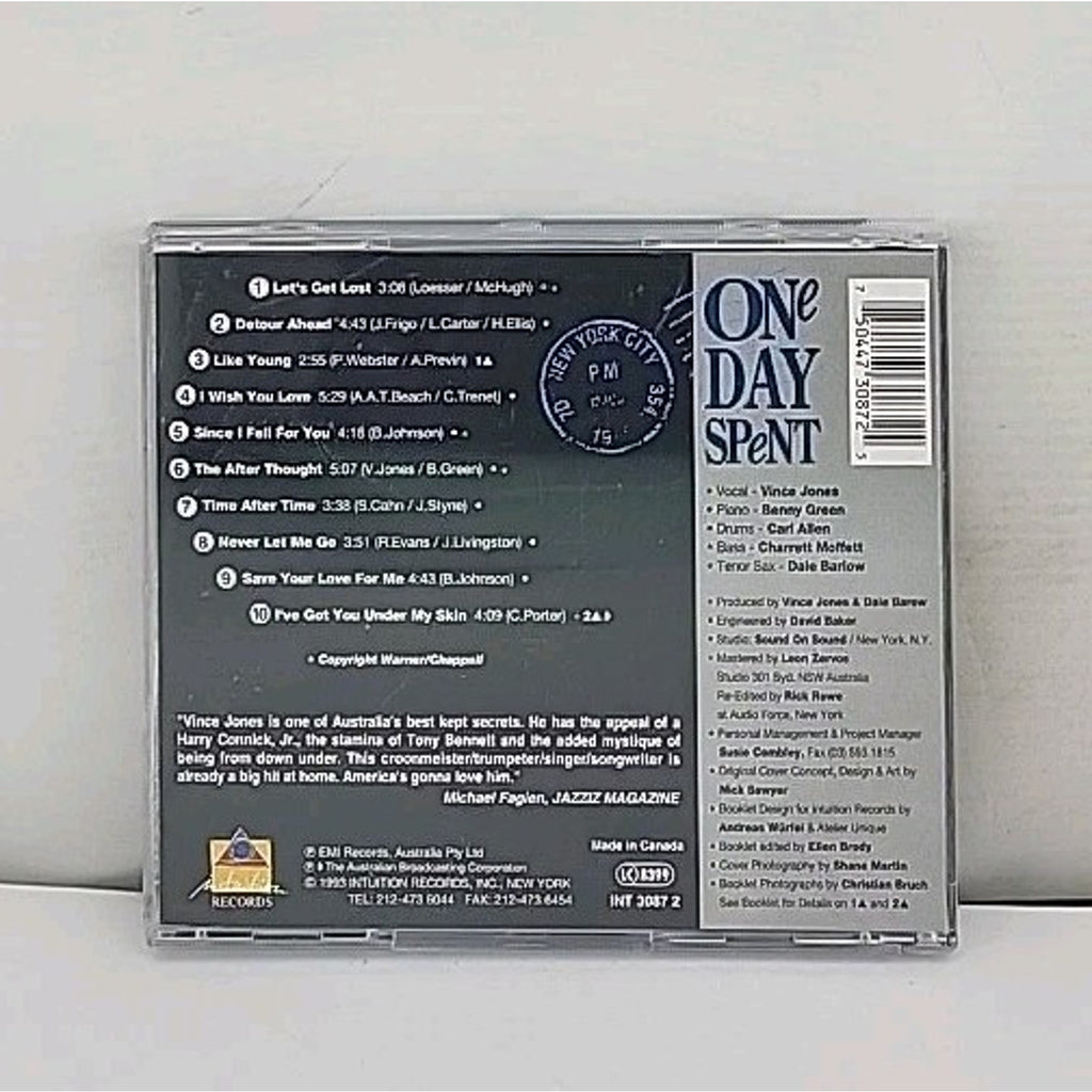 One Day Spent by Vince Jones (CD, 2000)