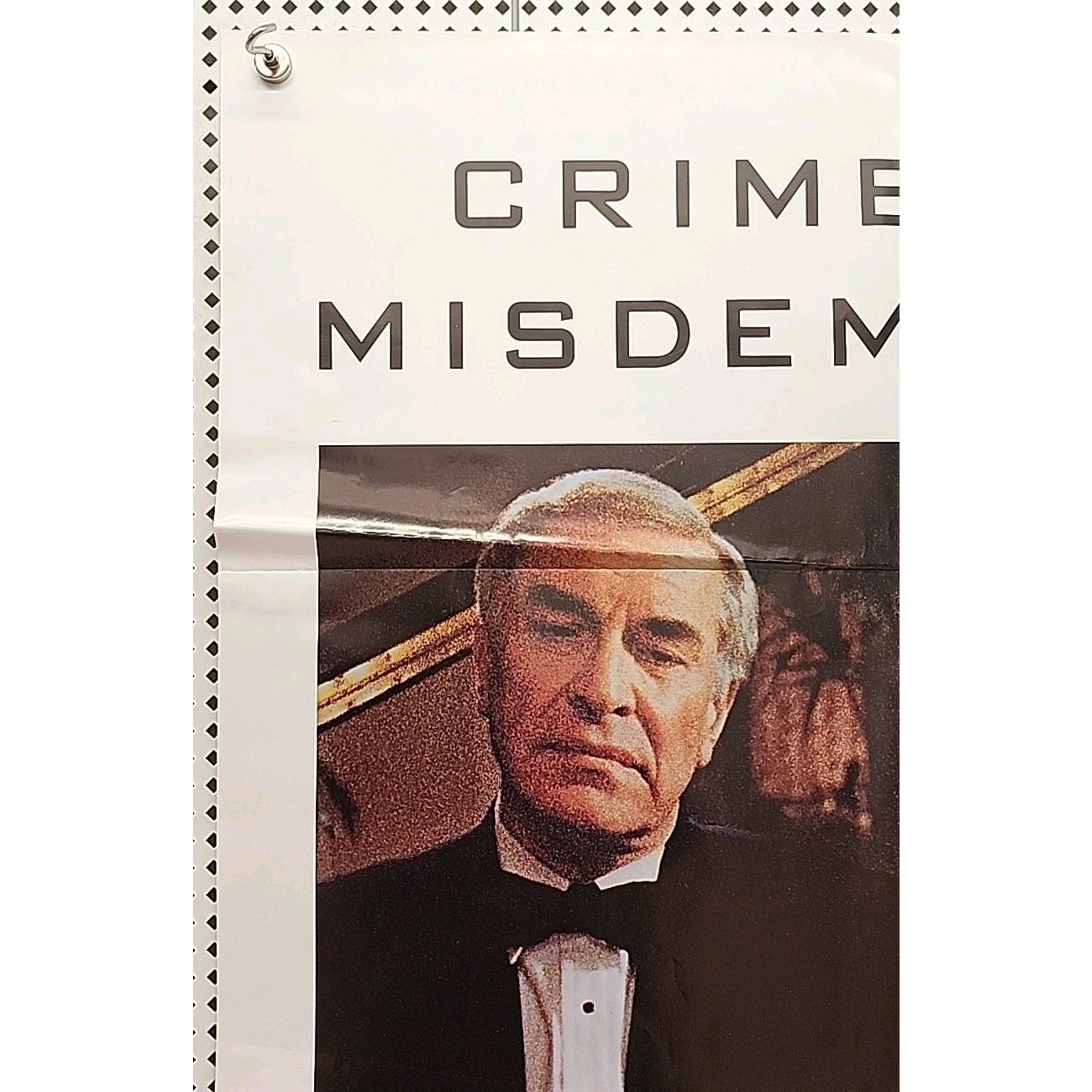 Crimes And Misdemeanors Movie Poster 1989 27x40 Folded