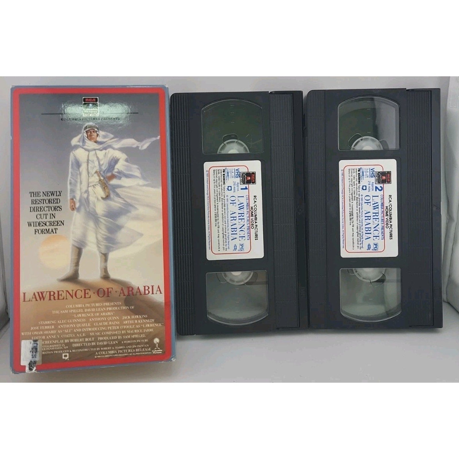 Lawrence of Arabia (VHS, 1992, Restored Version Letterboxed)