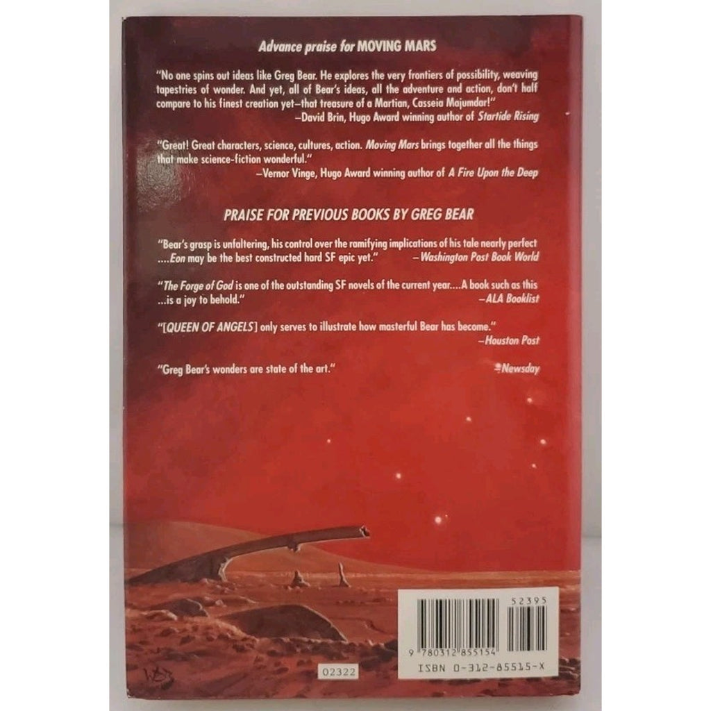 Moving Mars by Greg Bear (1993, Hardcover)