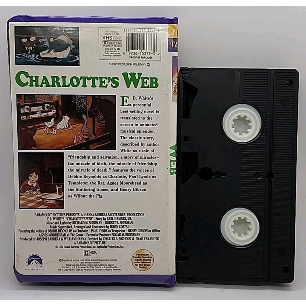 Charlotte's Web (VHS, 1973)