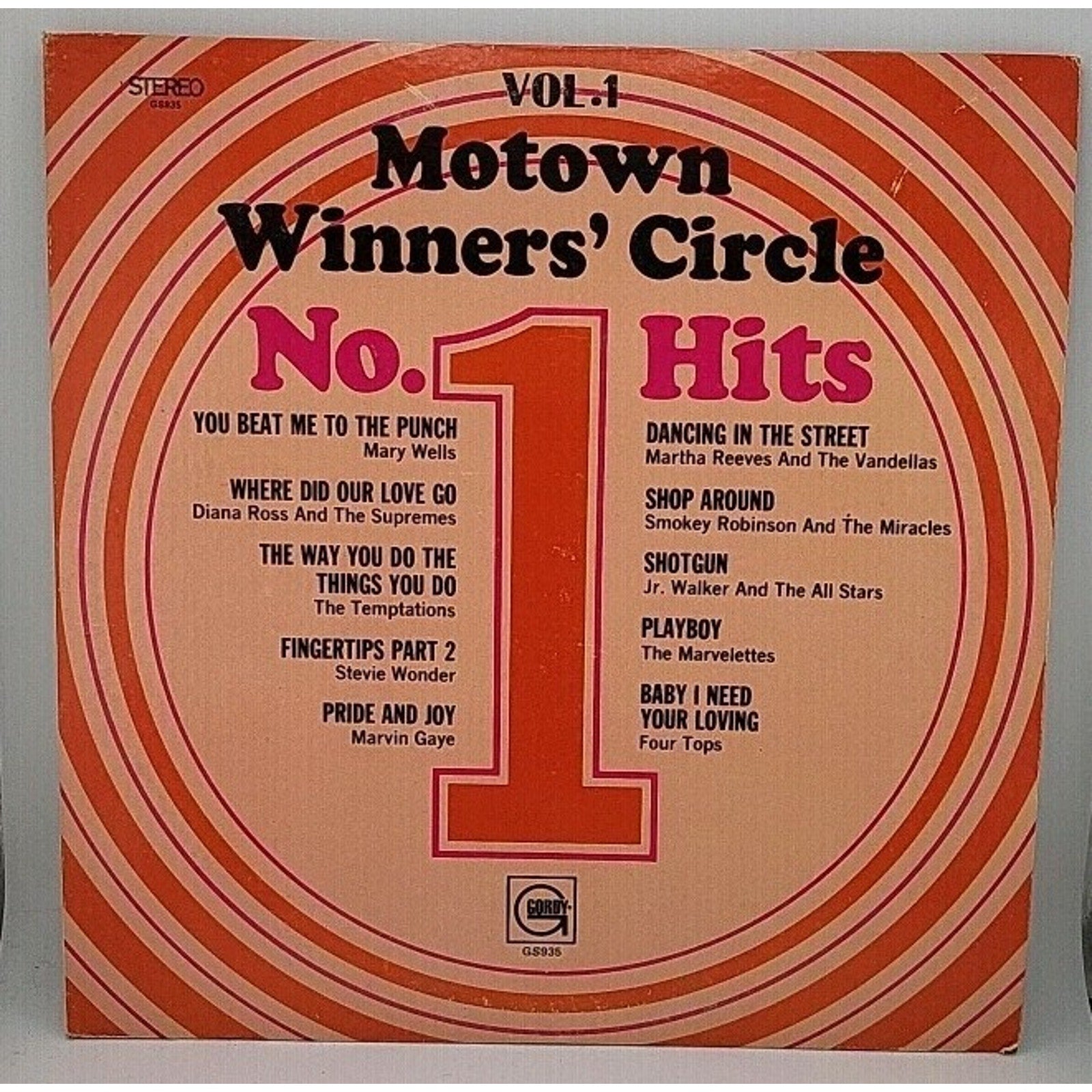 MOTOWN Winner's Circle No 1 Hits Vol 1 Compliation 1968 Vinyl LP Gordy Funk