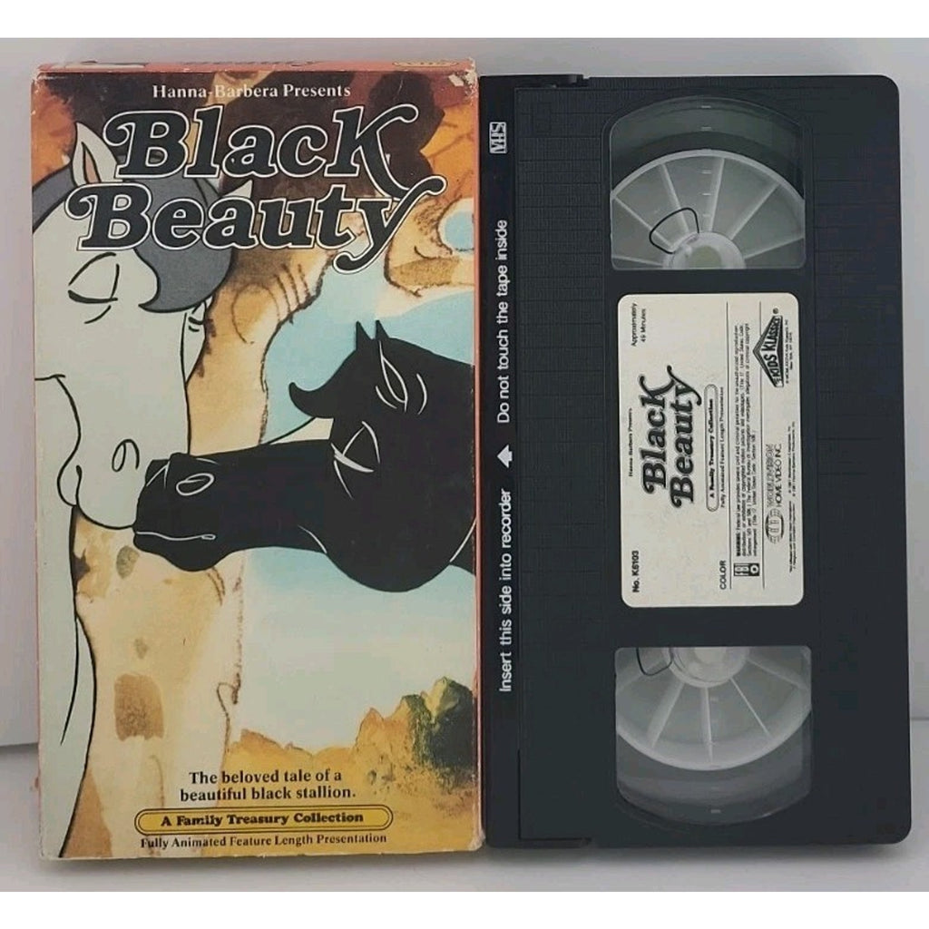 VHS : Black Beauty Hanna Barbera Cartoon Vintage Video Tape