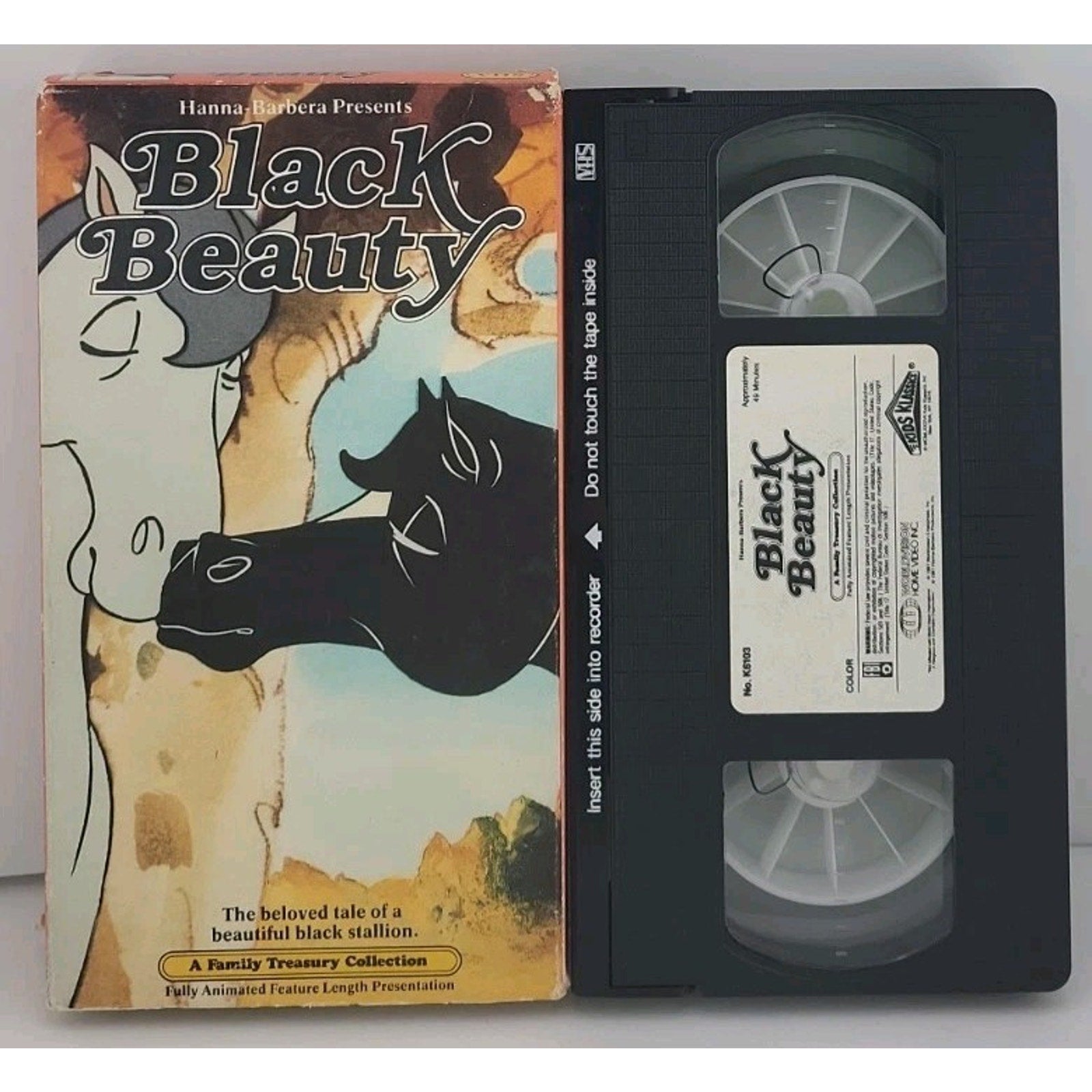 VHS : Black Beauty Hanna Barbera Cartoon Vintage Video Tape