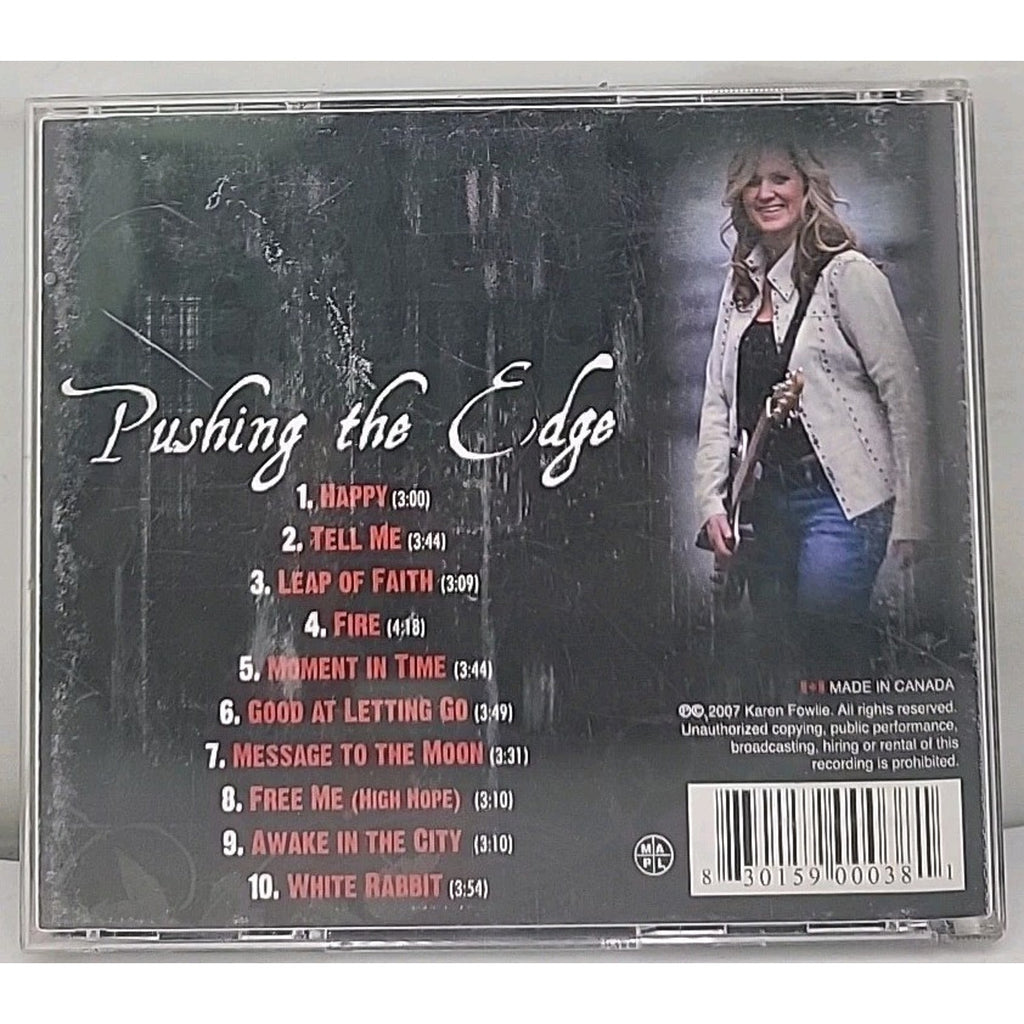 Karen Fowlie Pushing The Edge Music CD
