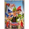 Sherlock Gnomes Movie Poster 2 Sided ORIGINAL Version B 27x40 JOHNNY DEPP