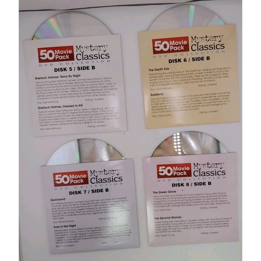 Mystery Classics 50 Movie Pack (DVD, 2004, 12-Disc Set)
