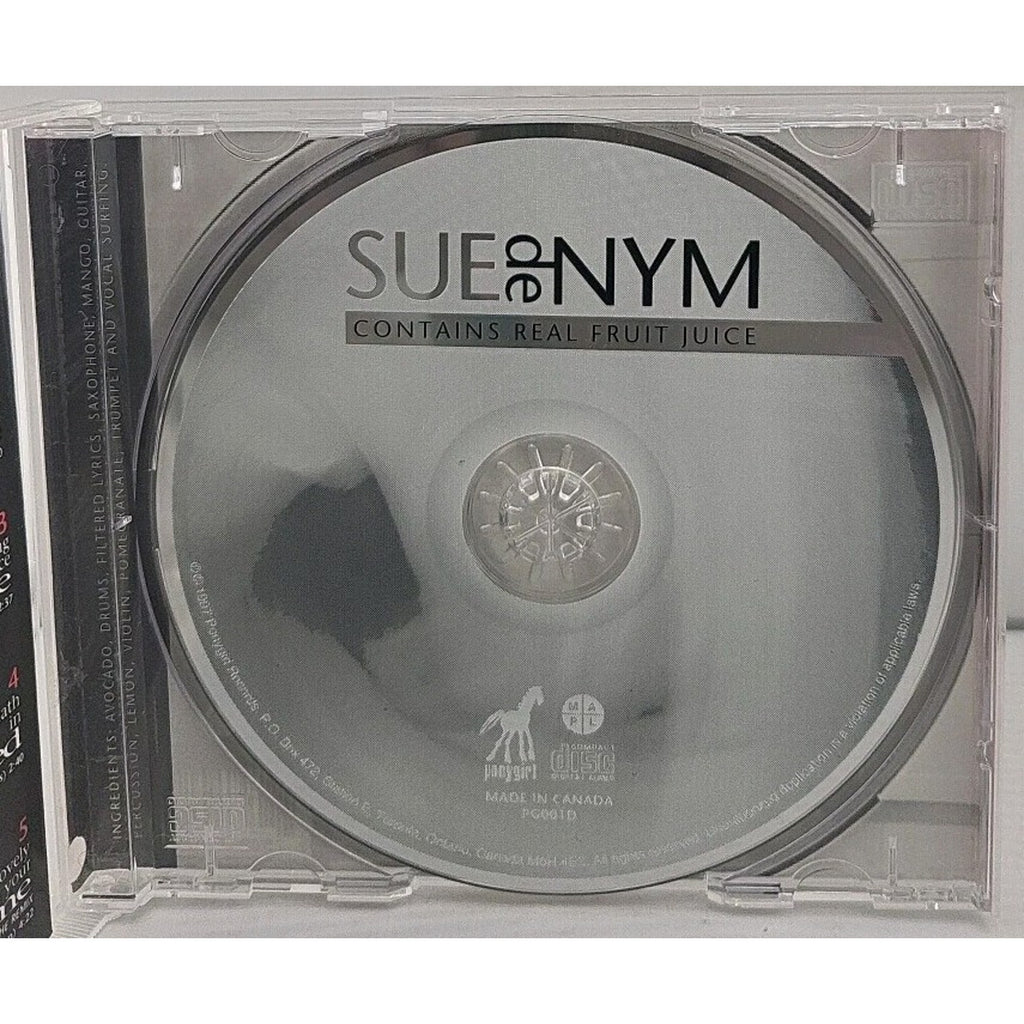 Sue De Nym Contains Real Fruit Juice CD