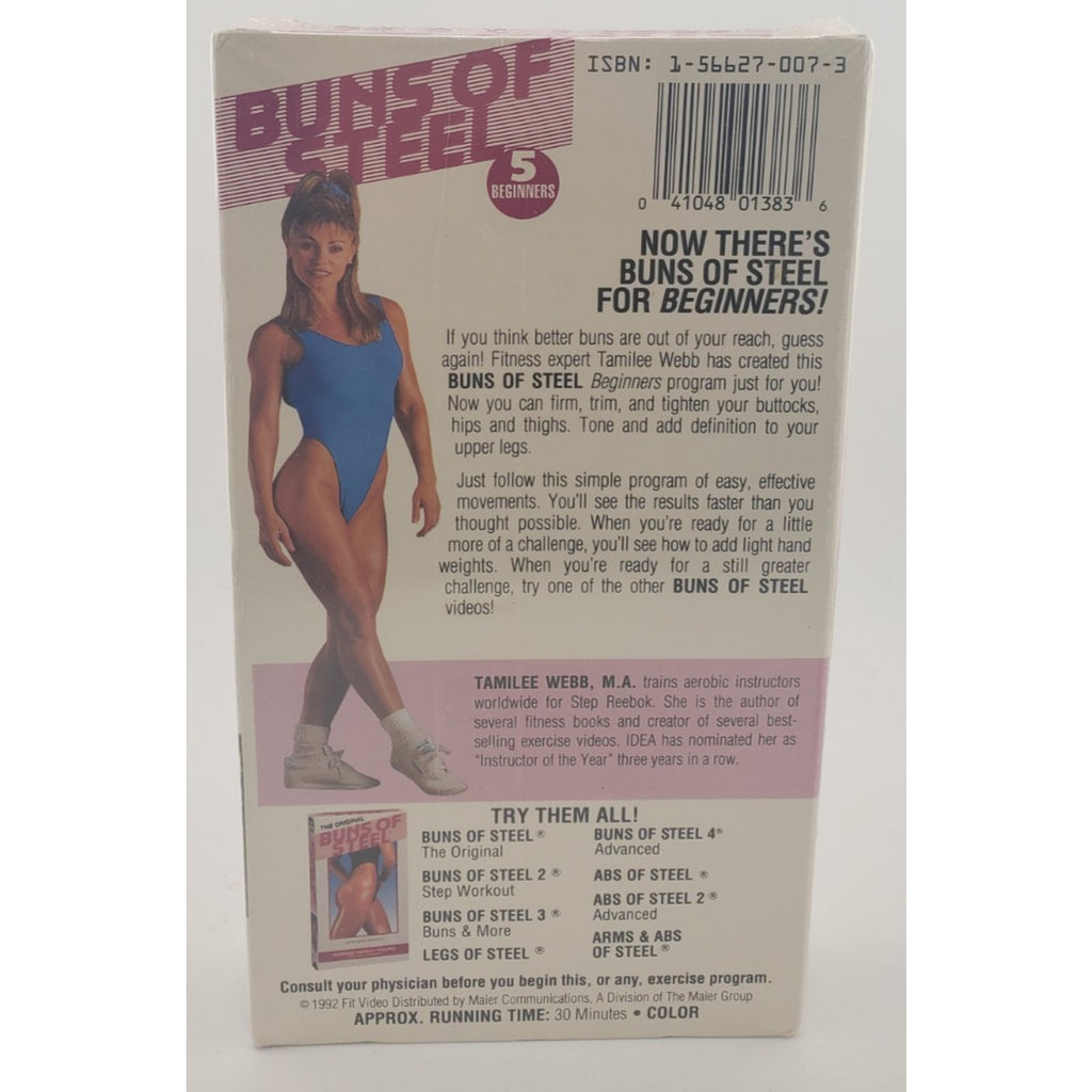 Buns of Steel 5 Beginners Workout (VHS) *Brand New*