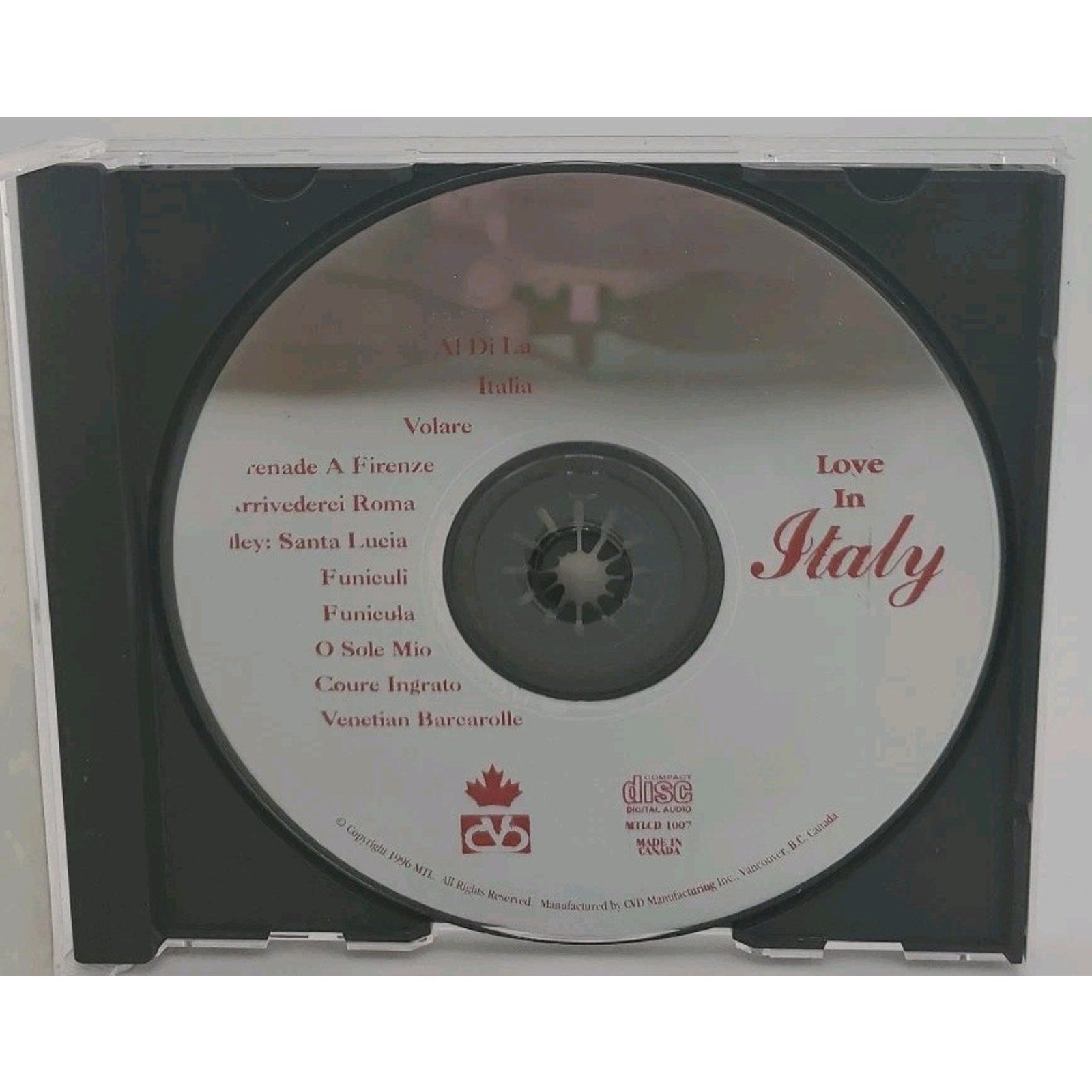 In Love In Italy (CD, 1996)