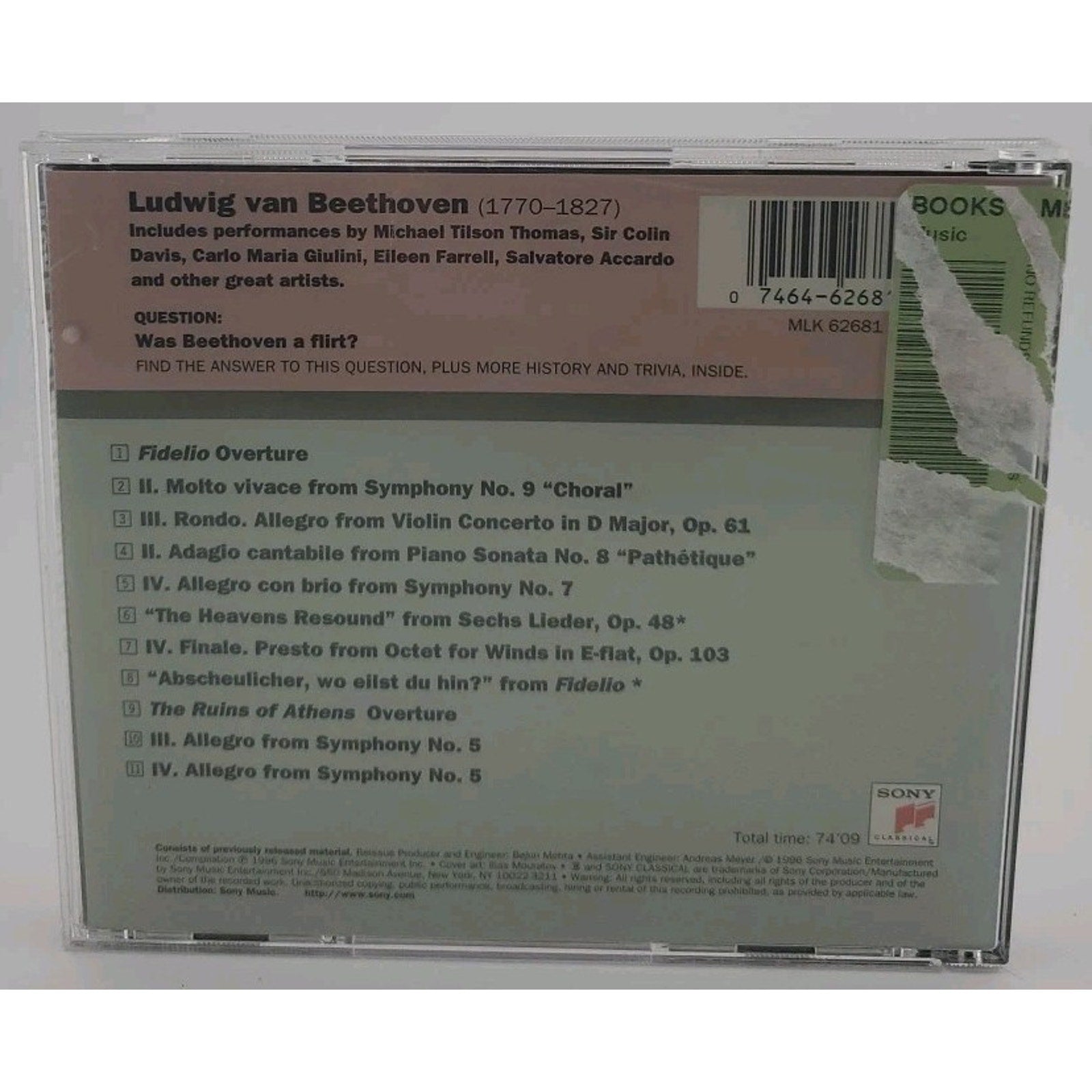 Greatest Hits More Beethoven (CD)