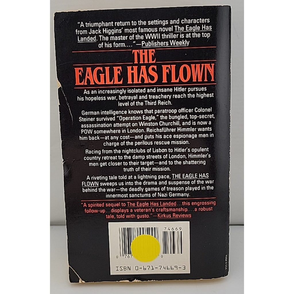Eagle Has Flown by Jack Higgins (1991, Mass Market)