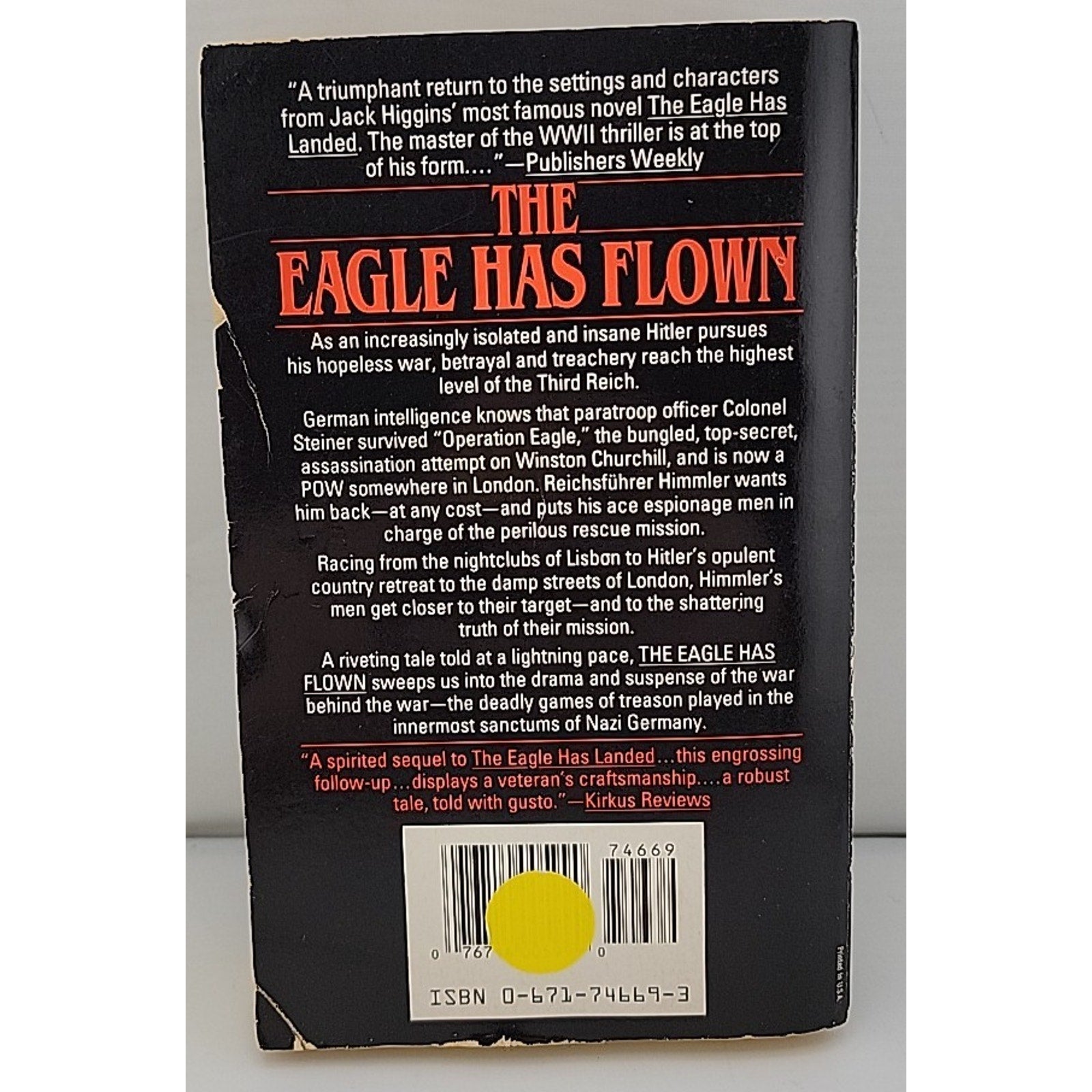 Eagle Has Flown by Jack Higgins (1991, Mass Market)