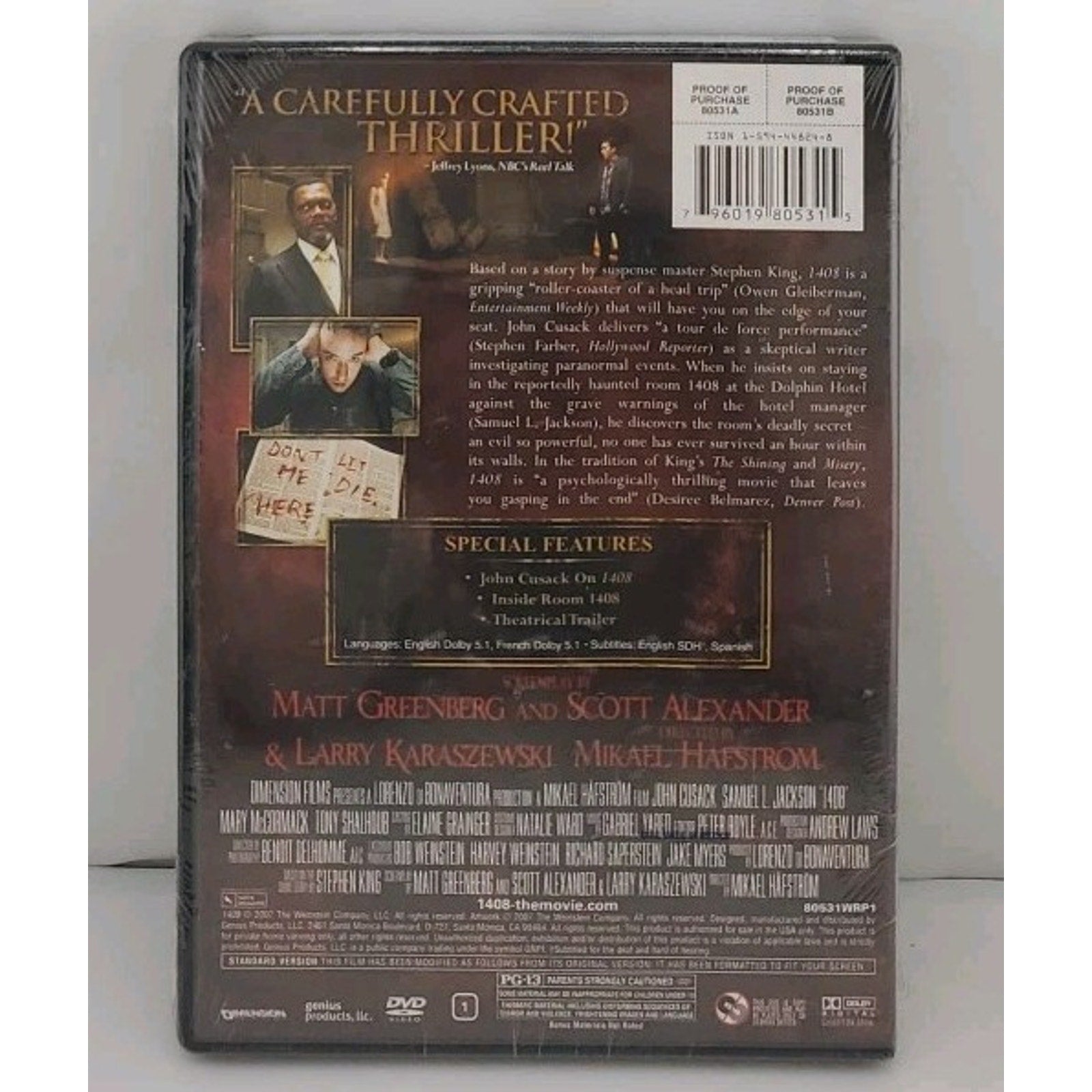 1408 (DVD, 2007) *Brand New*