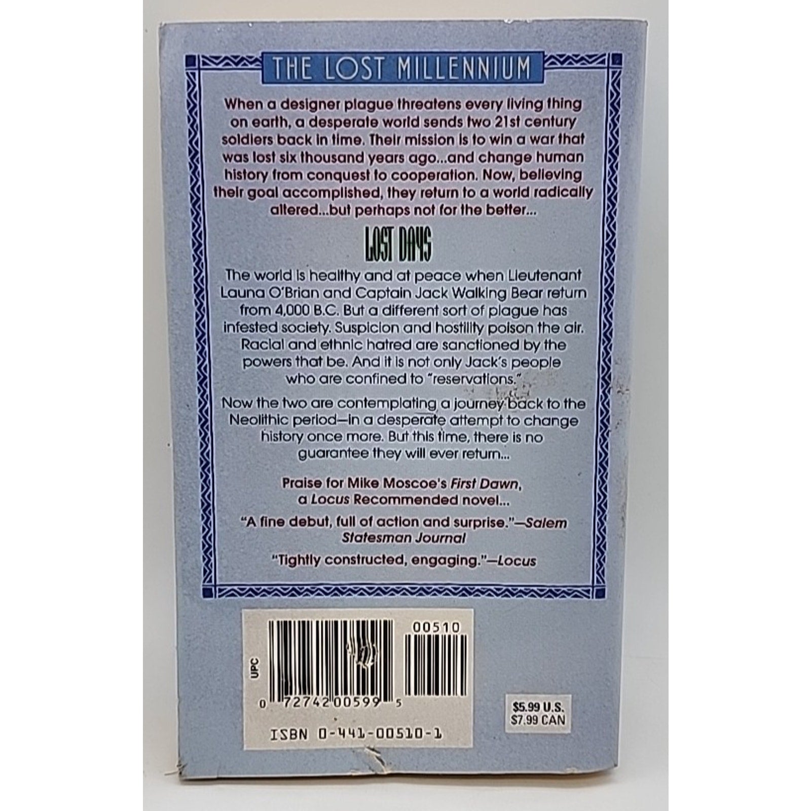 Lost Millennium III : Lost Days by Mike Moscoe (1998, Mass Market)