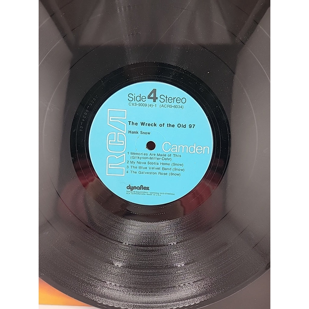 Hank Snow The Wreck of the Old 97 CXS 9009 Record Album Vinyl LP