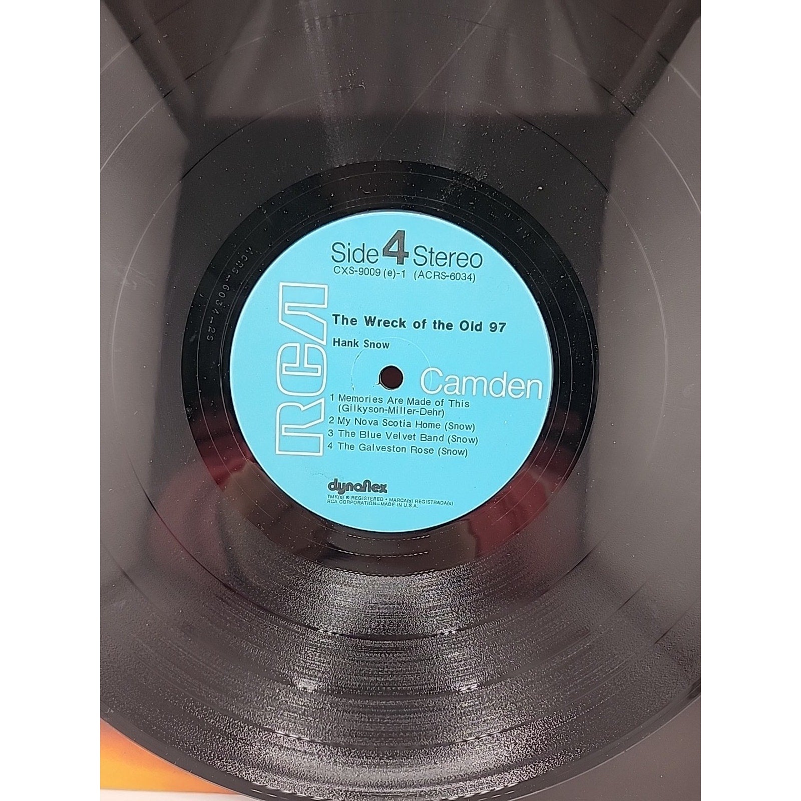 Hank Snow The Wreck of the Old 97 CXS 9009 Record Album Vinyl LP