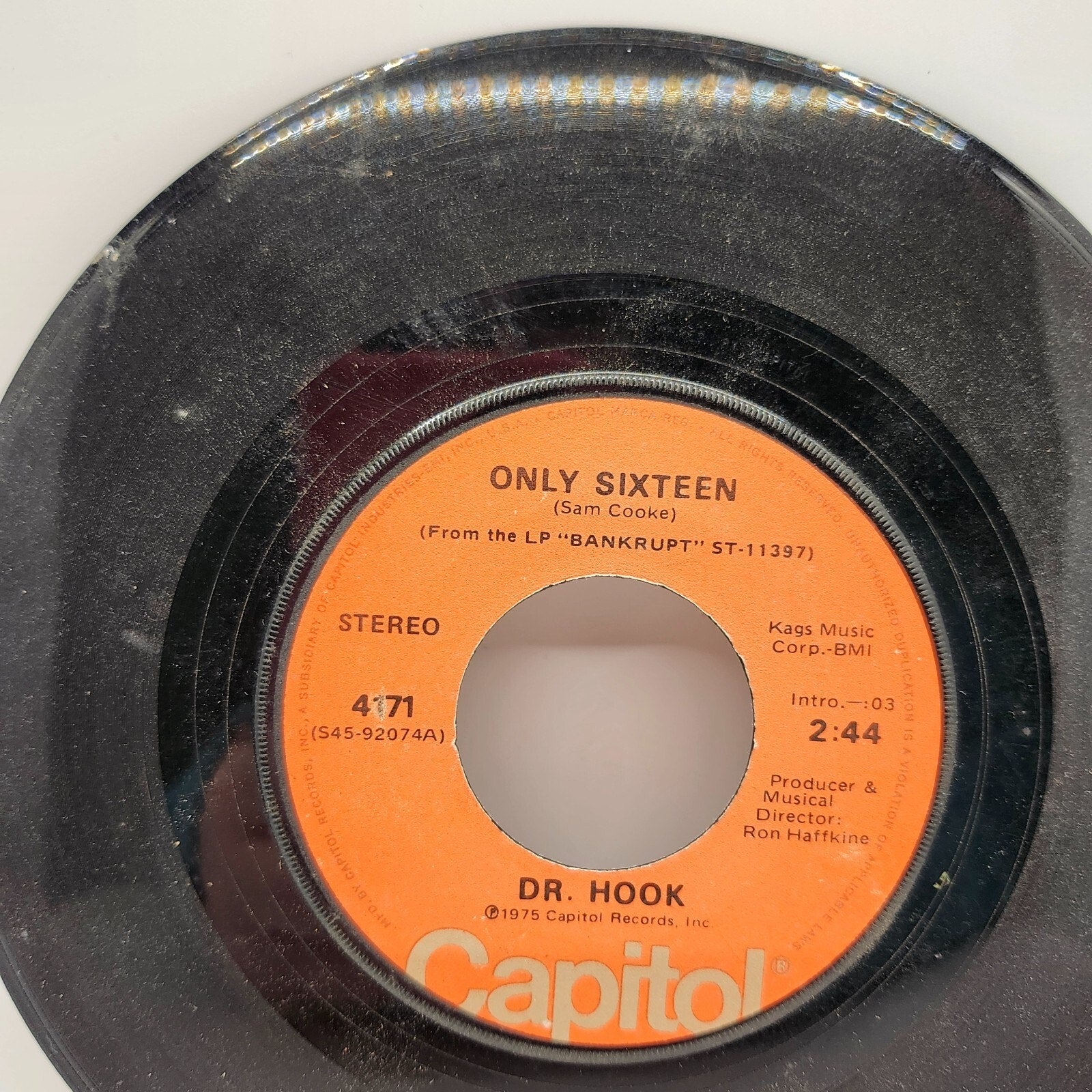 Let Me Be Your Lover / Only Sixteen By Dr. Hook (Record) - 4171