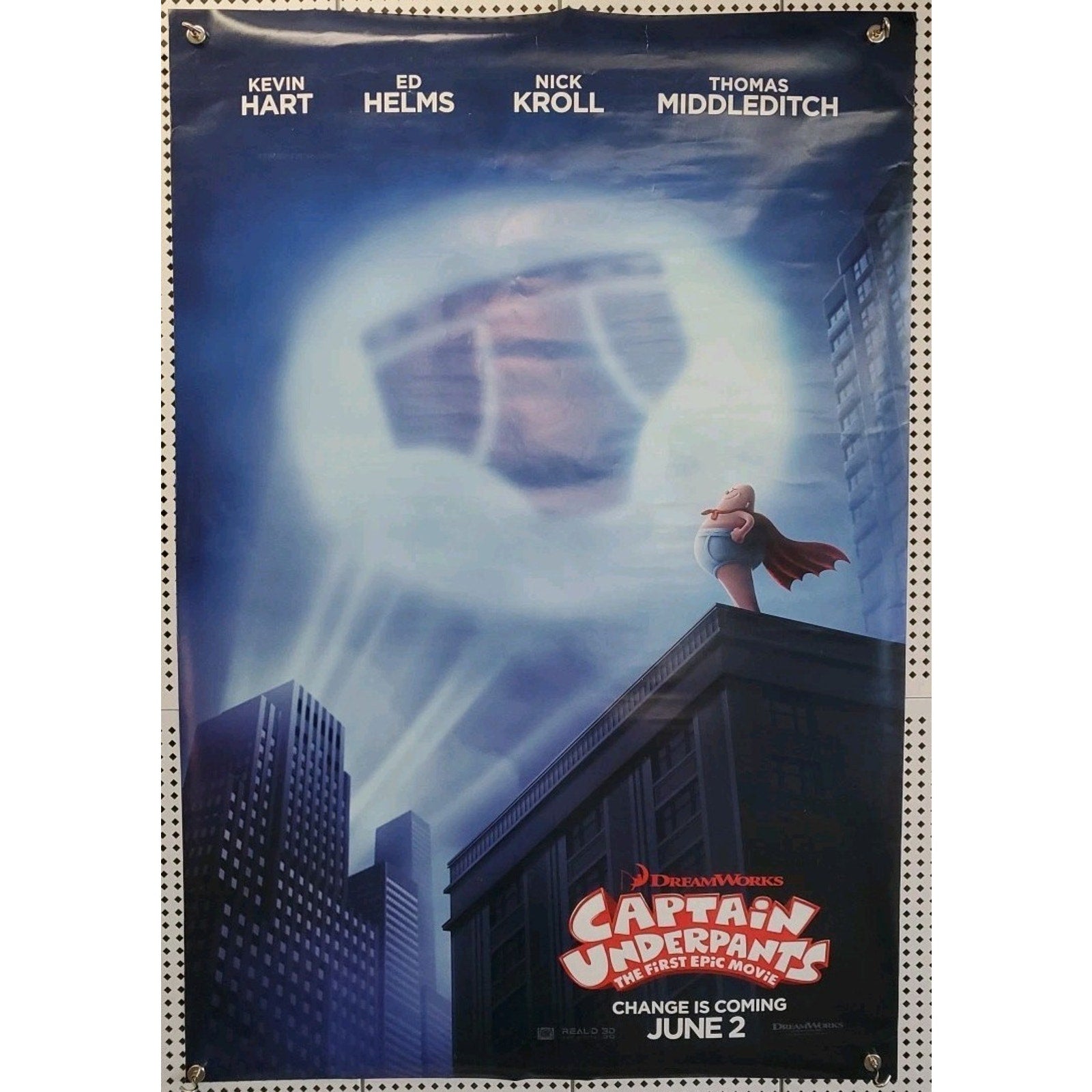 Captain Underpants The First Epic Movie 27x41 Wondercon 2017 Poster