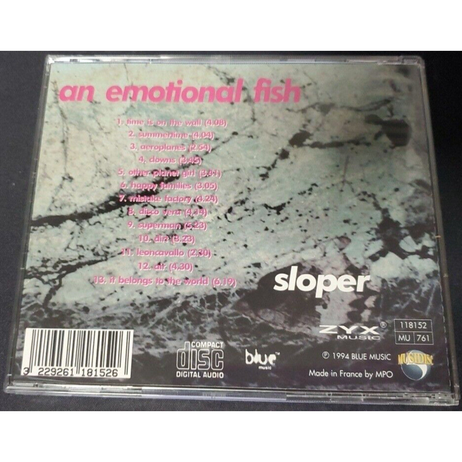 Sloper * by An Emotional Fish (CD, Mar-1996, Pure Records)