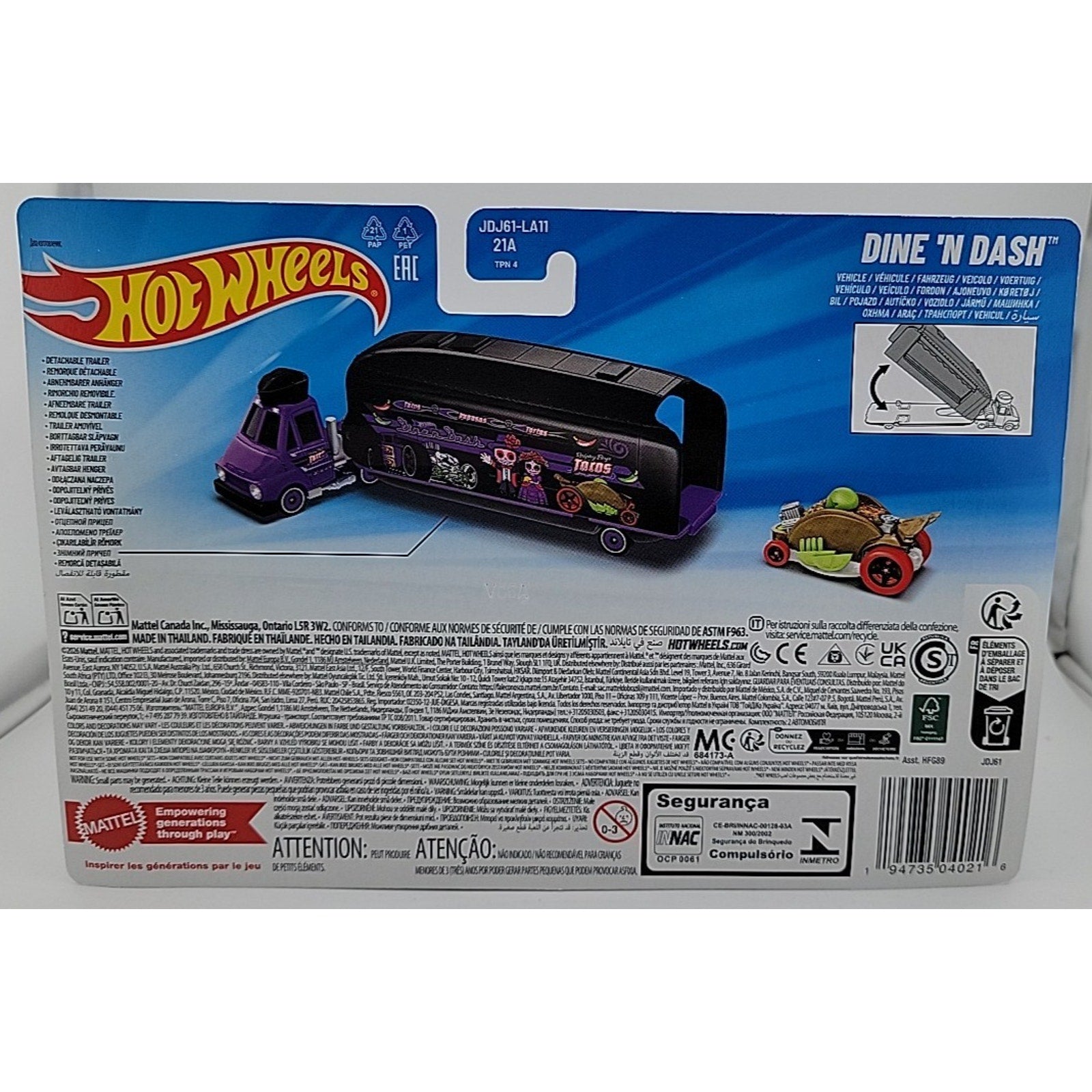 Hot Wheels Super Rigs Dine 'N Dash Diecast Car