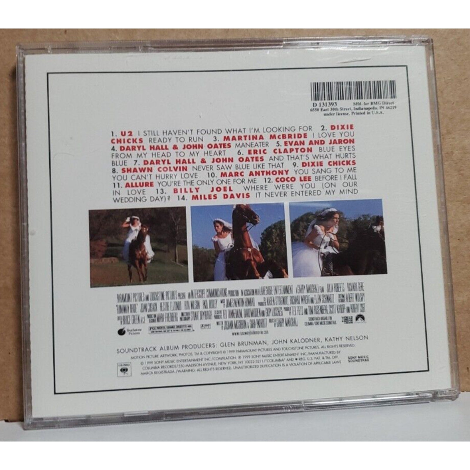 The Runaway Bride by Original Soundtrack (CD, Jul-1999, Sony Music Distribution