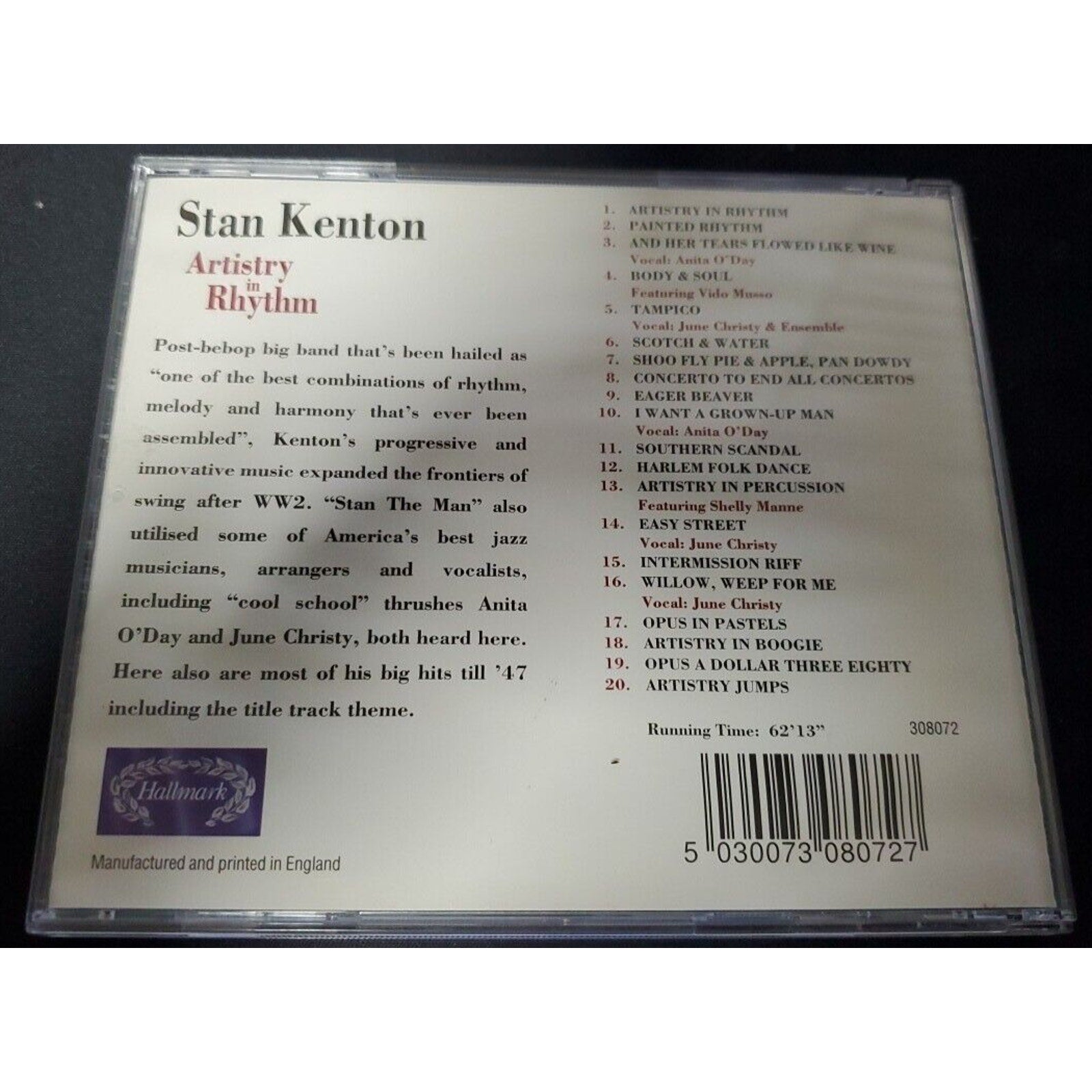 Stan Kenton - Artistry in Rhythm: 20 Classics from His Legendary Big Band (CD)