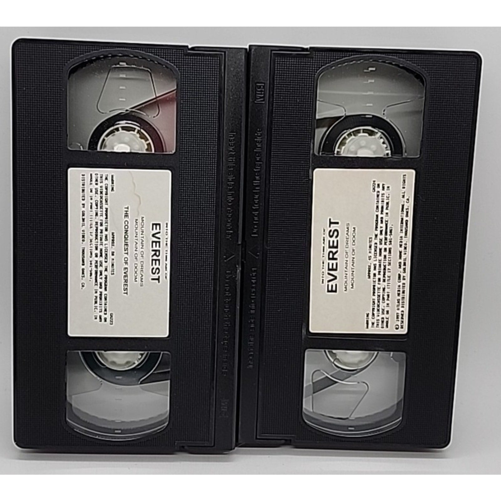 Into The Thin Air of Everest (VHS 1997, 2 Tape Set) Mountain of Dreams & Doom