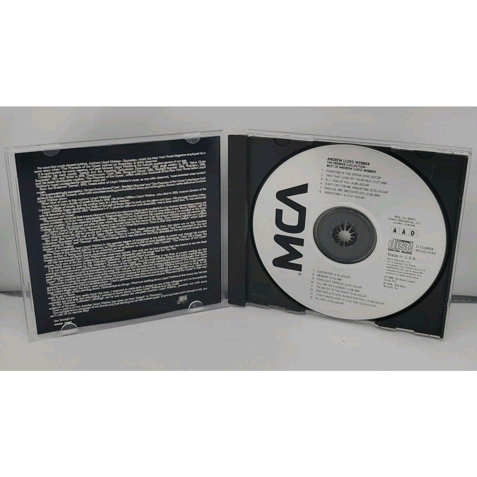 The Premiere Collection: The Best of Andrew Lloyd Webber (CD, Oct-1990)
