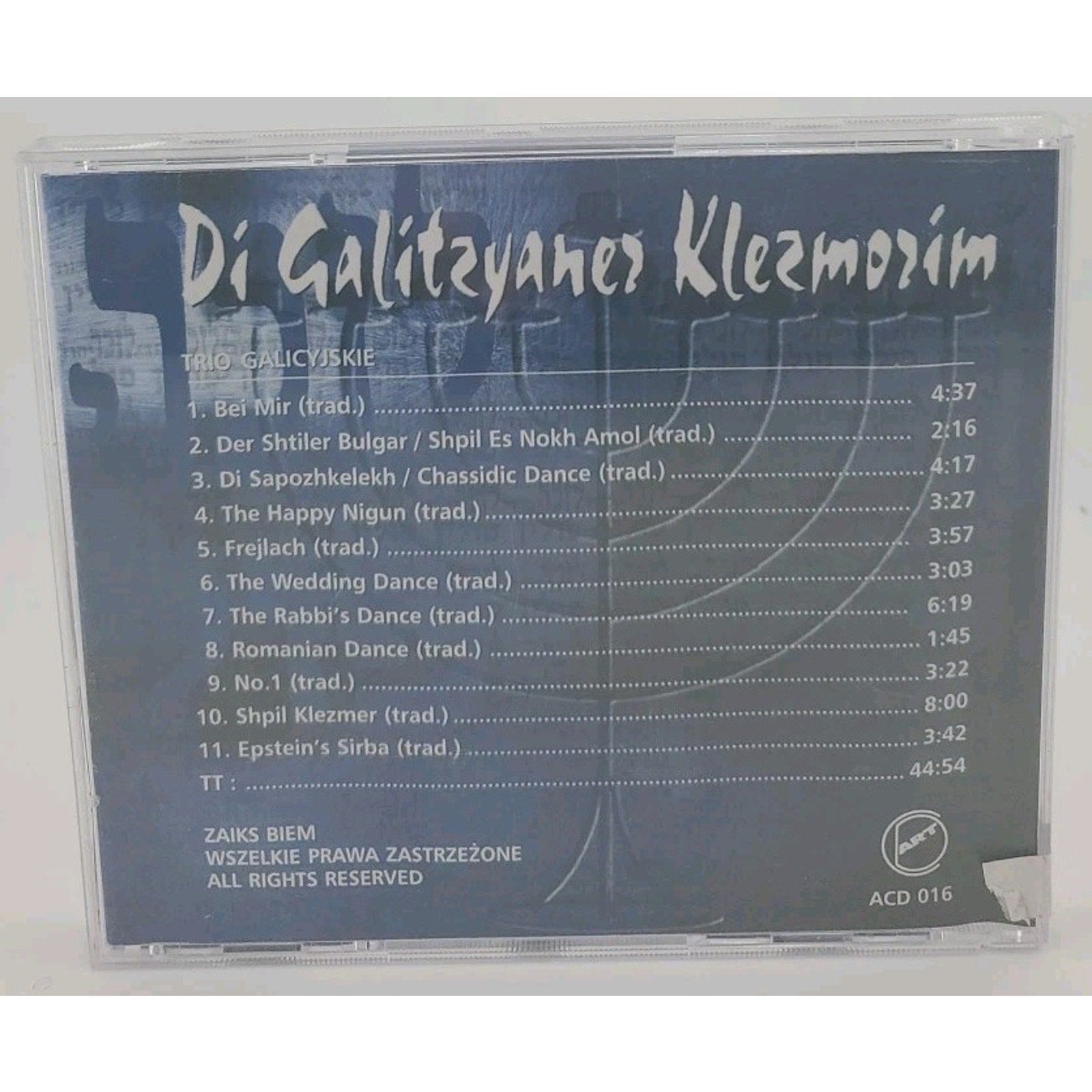 Di Galitzyanes Klezmozim Trio Galicyjskiw Cd