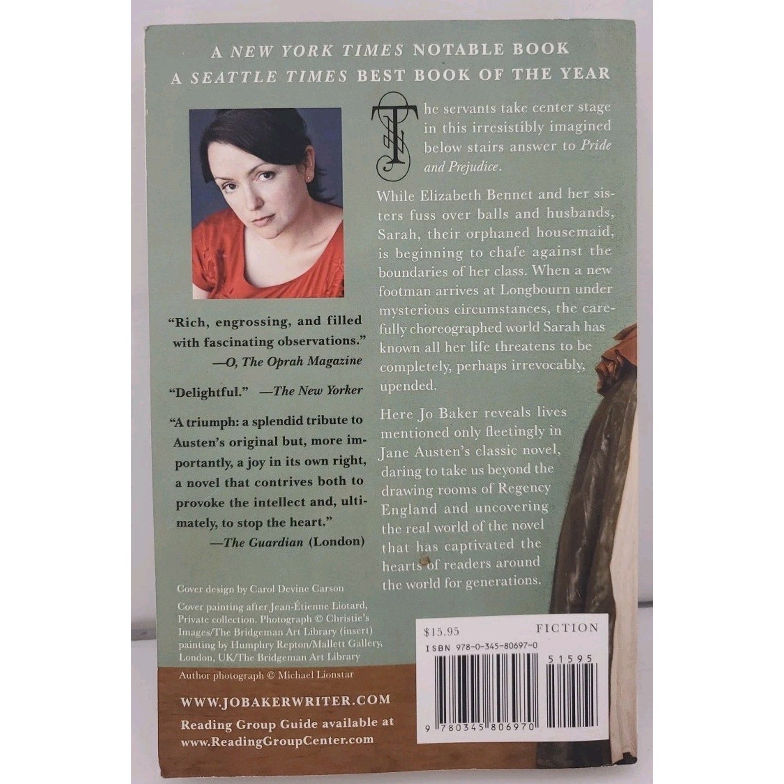 Longbourn by Jo Baker (2014, Trade Paperback)