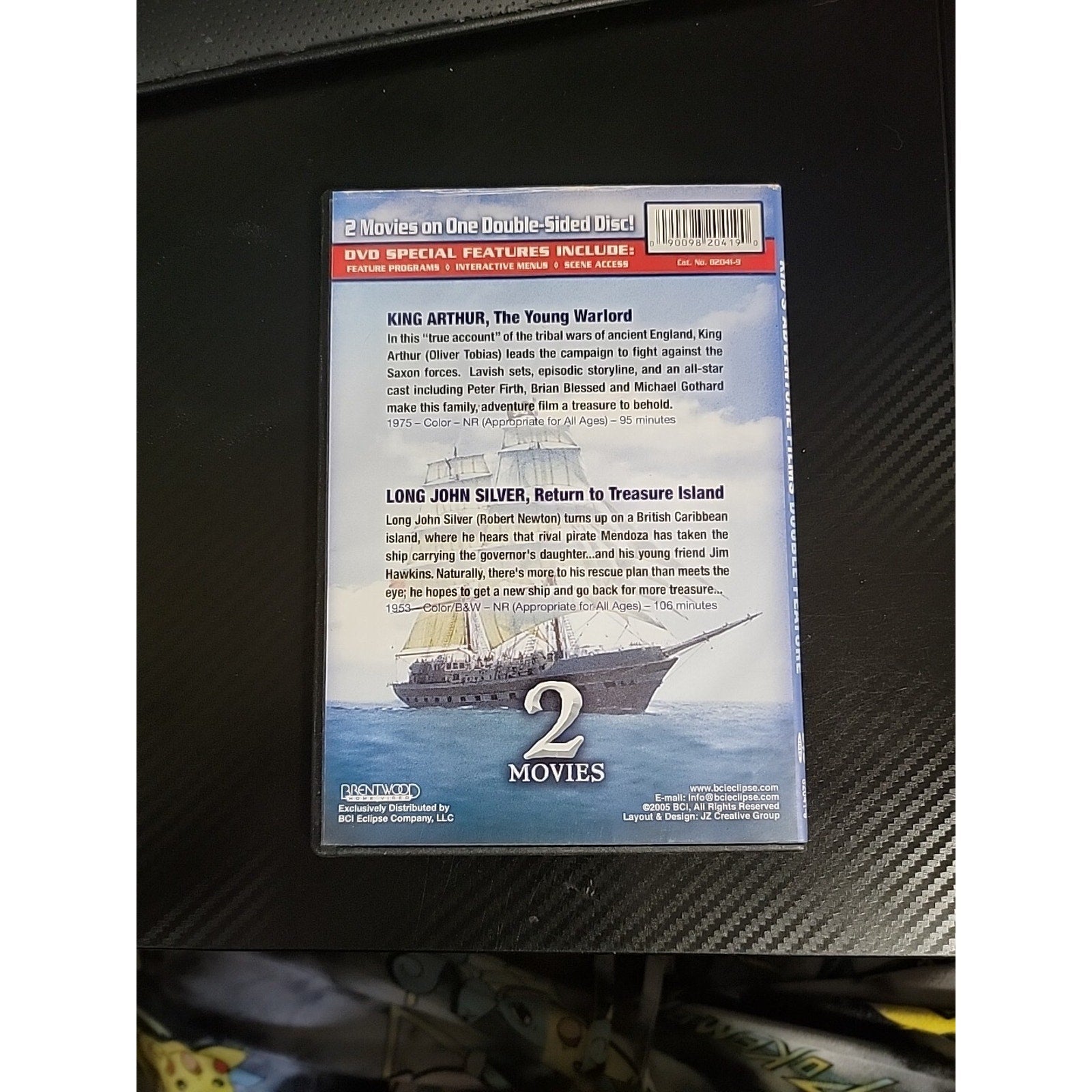 Kids Adventure Films Double Feature 2 Movies: King Arthur/Long John Silver (DVD)