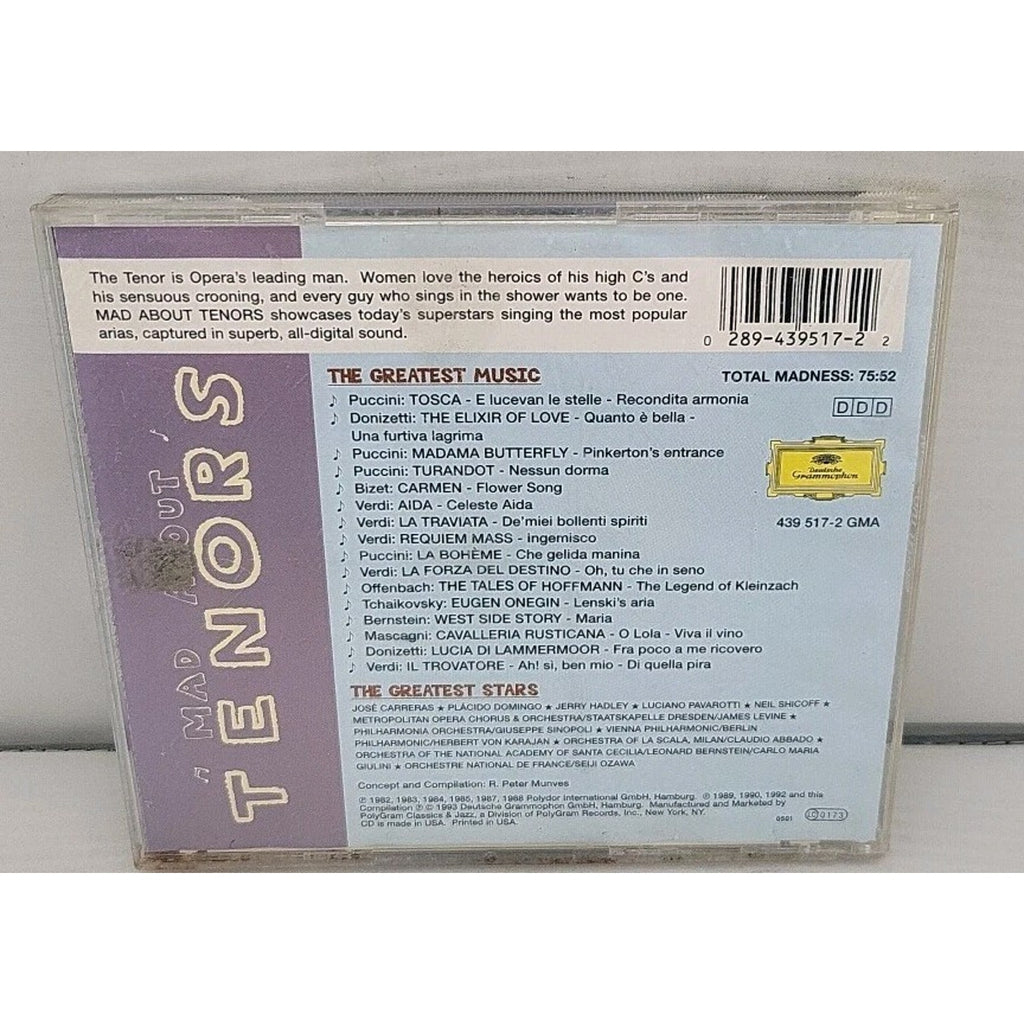 Mad about Tenors by Various (CD, 1993)