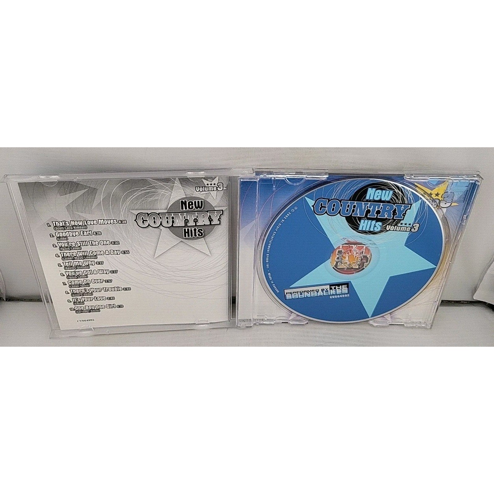 New Country Hits Volume 3 Performed by The Soundlakes CD 2002